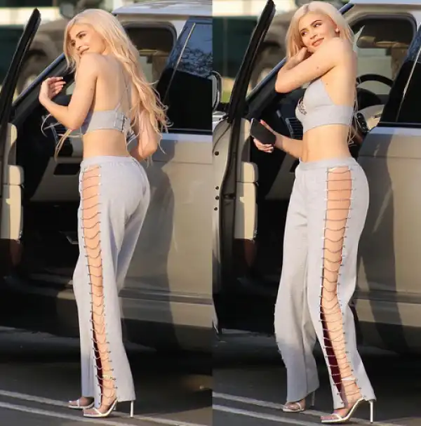 Photos: Kylie Jenner flaunts her stunning figure in racy grey co-ords